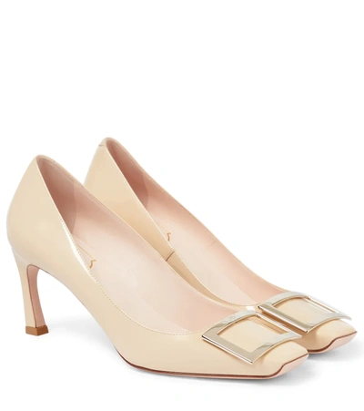 Roger Vivier 70mm Trompette Patent Leather Pumps In Light