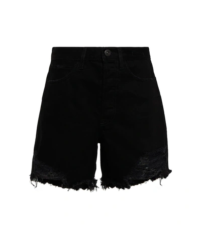 3x1 N.y.c. Blake High-rise Denim Shorts In Black