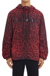 Dolce & Gabbana Men's Leopard Wind-resistant Hooded Jacket In Hr13n Leo Nero F.rosso