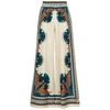 La Doublej Florence-print Silk Twill Palazzo Pants In Multicoloured