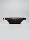 Saint Laurent Leather-trimmed Nylon Belt Bag In Nero/nero