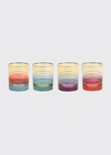 Vietri Regalia Assorted Double Old-fashioned Glasses, Set Of 4