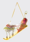 PATIENCE BREWSTER JINGLE BELLS SLEIGH WITH SHOE ORNAMENT