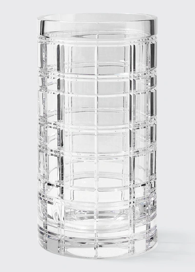 Ralph Lauren Hudson Plaid Vase In Clear