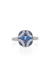 KWIAT BLUE SAPPHIRE & DIAMOND ARGYLE COCKTAIL RING