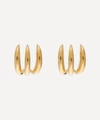 MISSOMA 18CT GOLD PLATED VERMEIL SILVER CLAW STUD EARRINGS