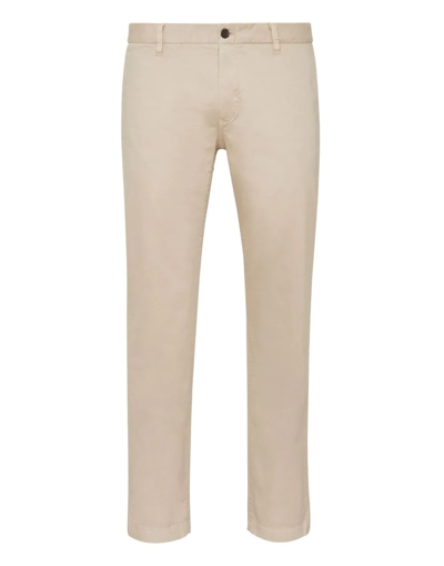 Philipp Plein Hexagon-patch Slim-fit Chinos In Neutrals