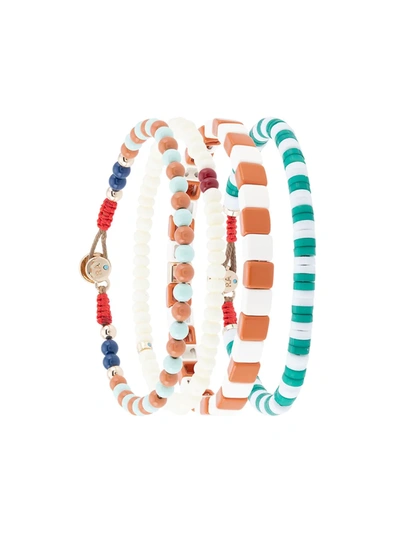 Roxanne Assoulin Let's Stay Together Bracelet Set In Multicolour