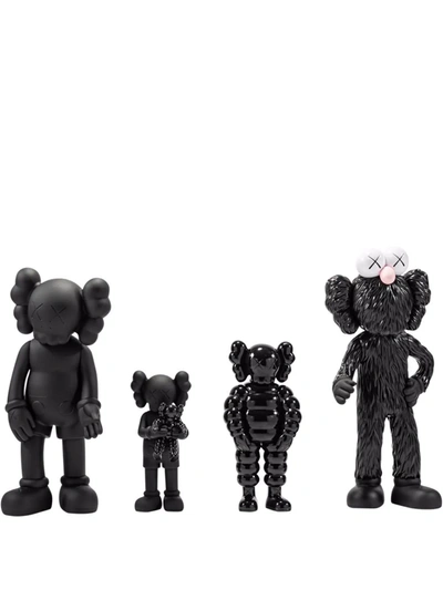 Kaws Companion Family Figure Set In Black