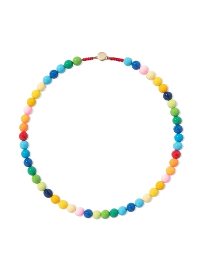 Roxanne Assoulin Kids' Mini Me Bubbled Bead Necklace In Yellow