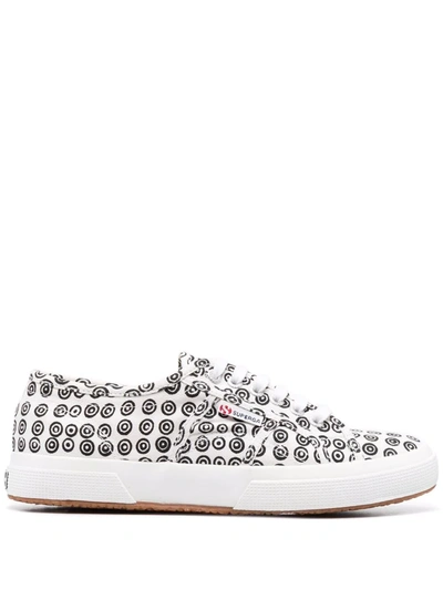 Superga Graphic-print Low-top Sneakers In White