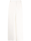 Valentino Cady Couture Wide-leg Pants In White