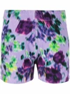 KENZO KNITTED FLORAL-PRINT SHORTS