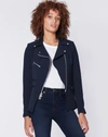 Veronica Beard Hadley Zip-front Scuba Jacket In Navy