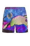 Valentino Water Sky Print Swim Shorts In N,a