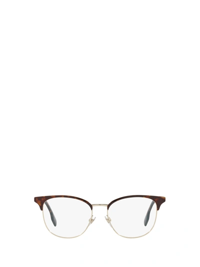 Burberry Eyeglasses In Silver / Brown