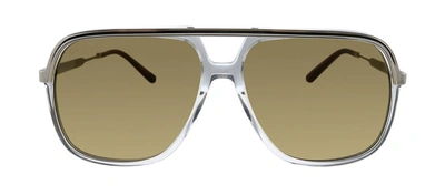 Gucci Gg0200s 007 Navigator Sunglasses In Brown