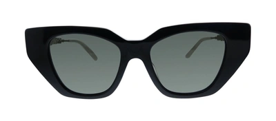 Gucci Gg0641s 001 Cat Eye Sunglasses In Grey