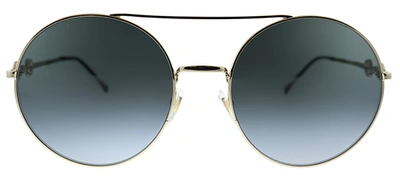 Gucci Gg0878s 001 Oversized Round Sunglasses In Grey