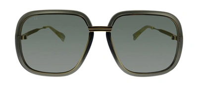 Gucci Gg0905s 001 Oversized Square Sunglasses In Grey