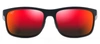 Maui Jim Huelo 58mm Polarizedplus® Rectangular Sunglasses In Red