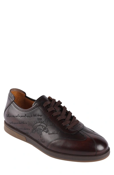 Vellapais New Age Leather Sneaker In Dark Brown
