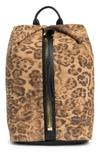 Aimee Kestenberg Ava Genuine Calf Hair Backpack In Amazon Leopard