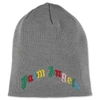 PALM ANGELS PALM ANGELS KIDS LOGO EMBROIDERED BEANIE