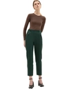 MAISON MARGIELA GREEN HIGH-WAISTED TROUSERS