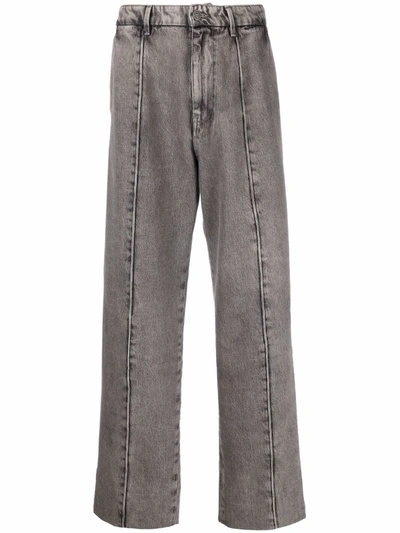 Diesel Straight-leg Denim Jeans In Grey