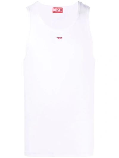 Diesel T-shirt Man In Bianco