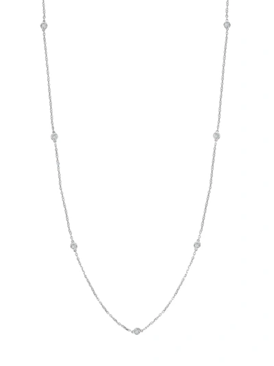 Effy Eny Women's Sterling Silver & 0.23 Tcw Diamond Necklace/36"
