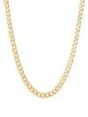 SAKS FIFTH AVENUE MADE IN ITALY MEN'S BASIC 18K GOLDPLATED STERLING SILVER CURB CHAIN NECKLACE/24"