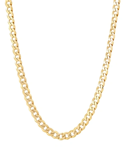 Saks Fifth Avenue Made In Italy Men's Basic 18k Goldplated Sterling Silver Curb Chain Necklace/24"