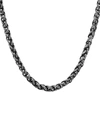 ANTHONY JACOBS MEN'S STAINLESS STEEL WHEAT CHAIN NECKLACE/24"