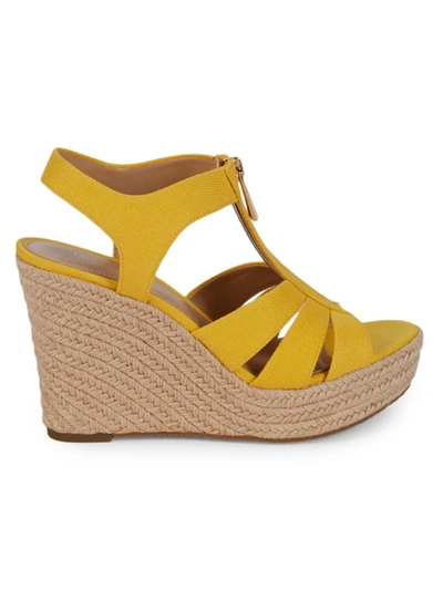 Michael Michael Kors Women's Berkley Canvas Espadrilles In Sunflower