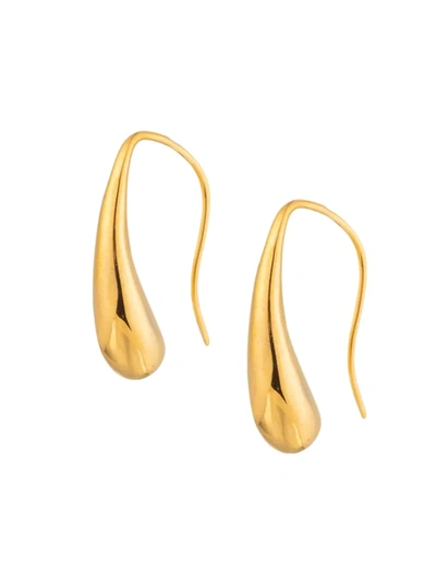 Eye Candy La Women's Luxe Lisa 24k Golplated Drop Earrings In Yellow