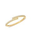 NEPHORA WOMEN'S 14K YELLOW GOLD & 0.15 TCW DIAMOND BYPASS RING