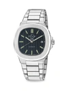 GV2 MEN'S POTENTE 40MM SWISS AUTOMATIC STAINLESS STEEL BRACELET WATCH