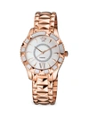Gv2 Women's Venice 38.5mm Stainless Steel, Mother-of-pearl & Diamond Bracelet Watch In Rose