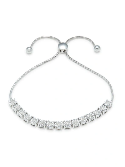 Effy Eny Women's Sterling Silver & 0.09 Tcw Diamond Bolo Bracelet