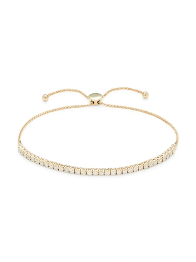 Saks Fifth Avenue Women's 14k Yellow Gold & 1 Tcw Diamond Bolo Bracelet