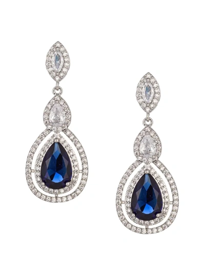 Eye Candy La Women's Luxe Zoe Cubic Zirconia Drop Earrings In Brass