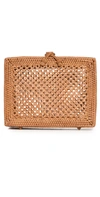 BEMBIEN FLORA CLUTCH RATTAN