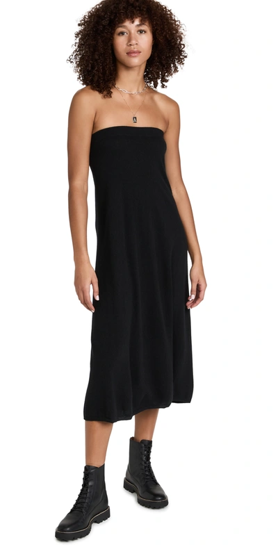 Lisa Yang Dolly Strapless Cashmere Dress In Black