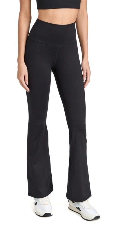 Terez High-waist Flared Leggings In Black