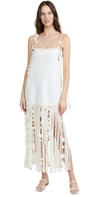 ZIMMERMANN POSTCARD SHELL FRINGE DRESS