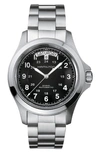 Hamilton Khaki Field King Automatic Bracelet Watch, 40mm In Silver/black/silver