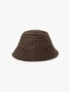 A LINE REVERSIBLE CHECK BUCKET HAT