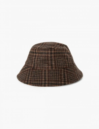 A Line Reversible Check Bucket Hat In Old-school-check